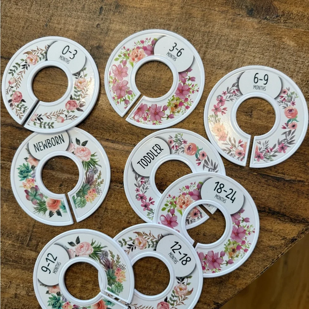 Floral Closet Dividers - Baby & Toddler Sizes